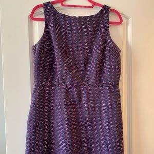 NEVER WORN - LOFT Pink and Purple Shift Dress